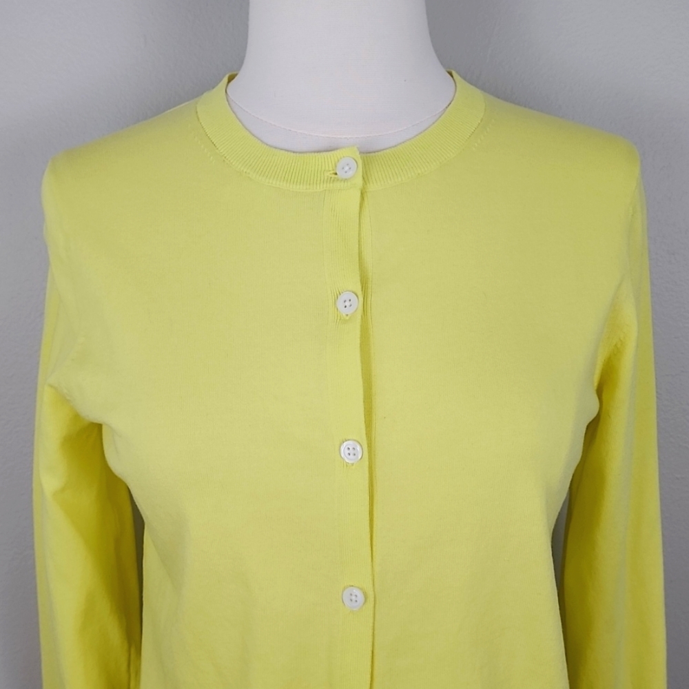 NWOT SzXS Banana Republic Butter Yellow Cardigan - Picture 2 of 6